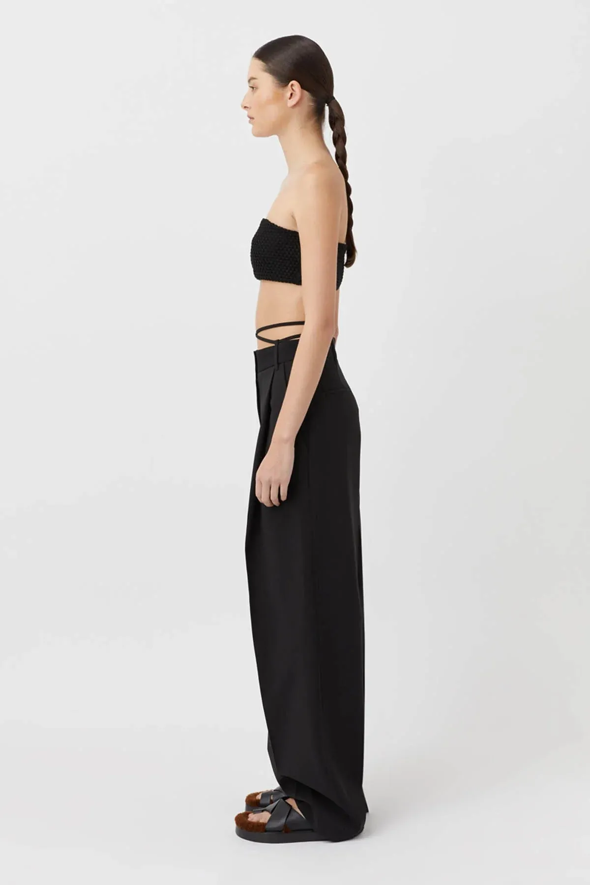 Adrien Bandeau Top - Black