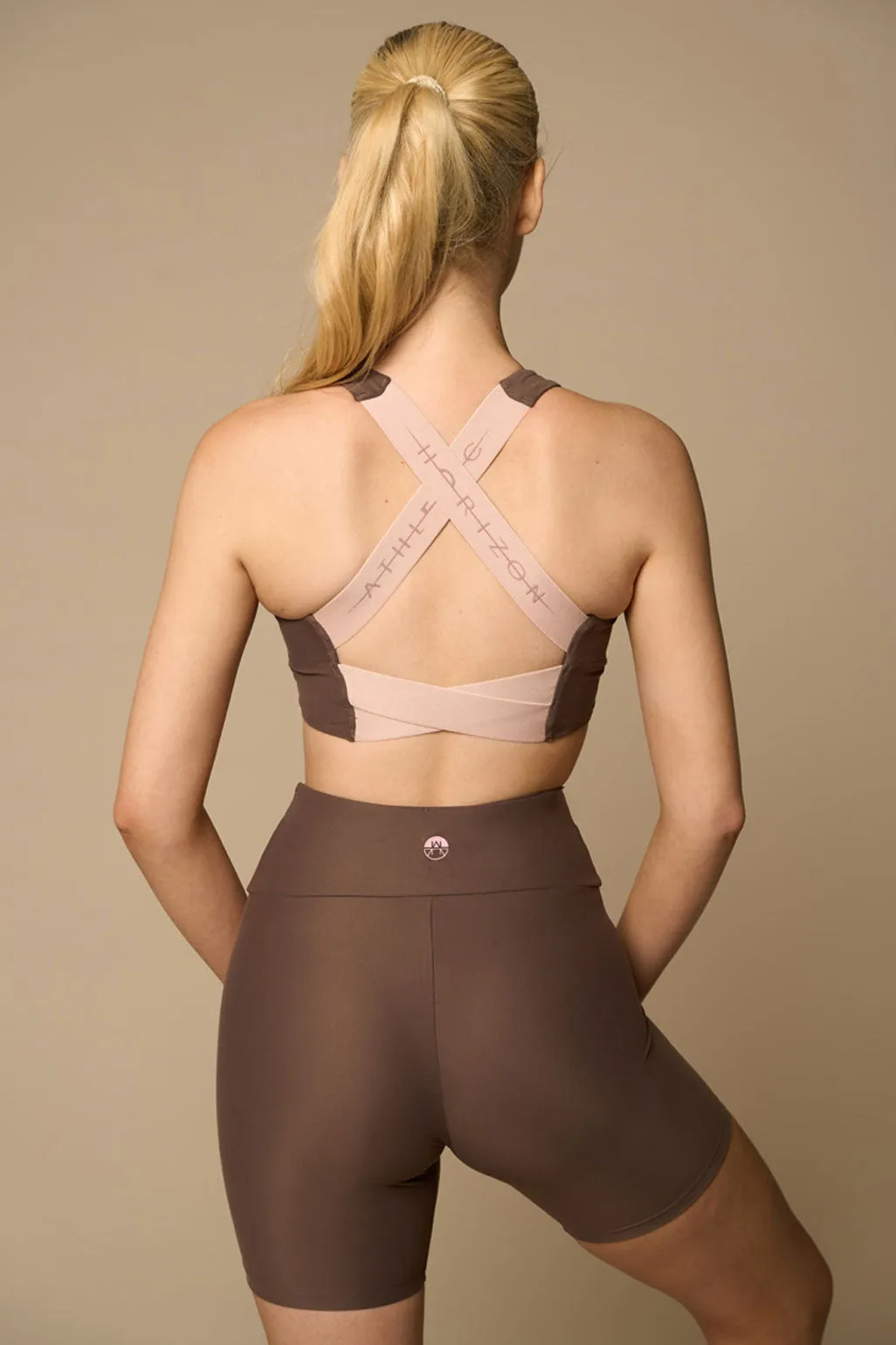 Arolla Racerback Sports Bra Top Soft Earth