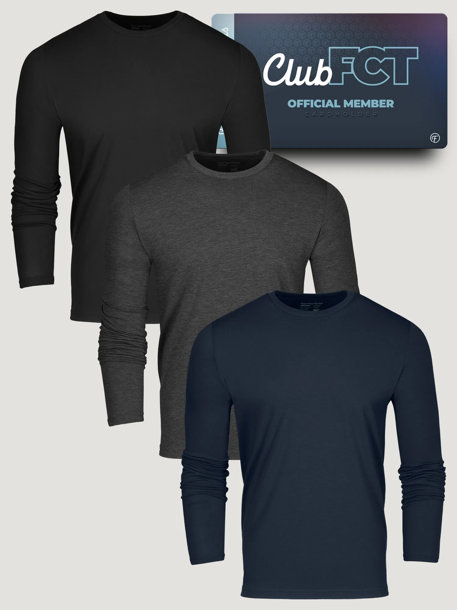 Best Sellers Performance Long Sleeve Crew Member 3-Pack