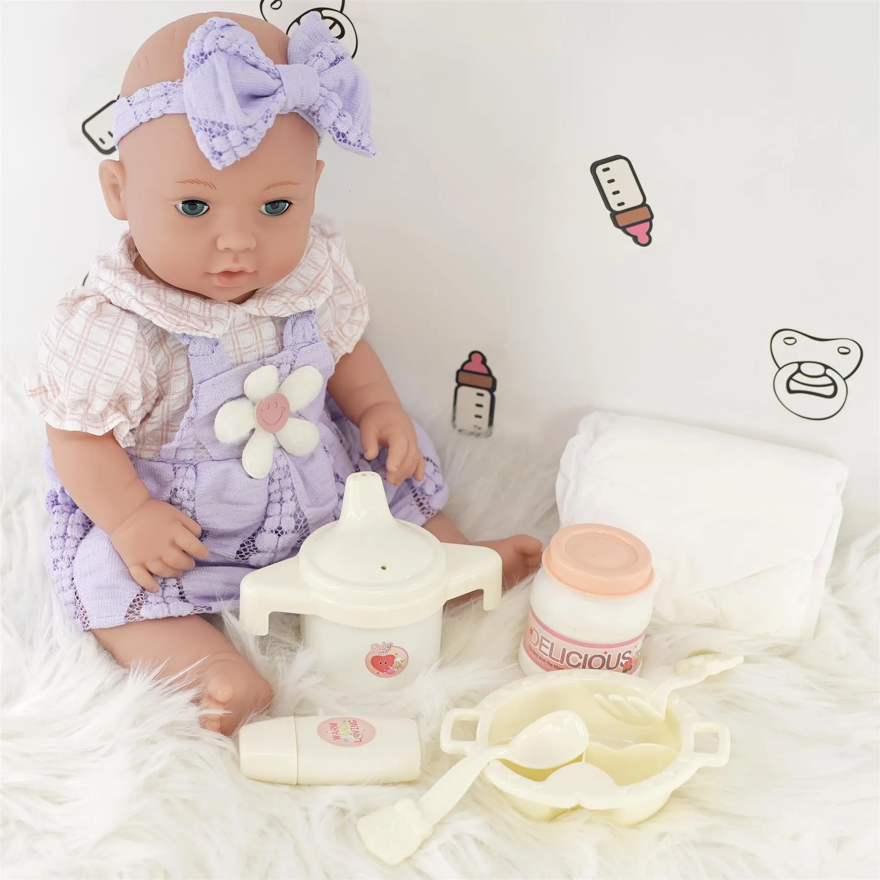 BiBi Doll Nappy, Accessories & Doll