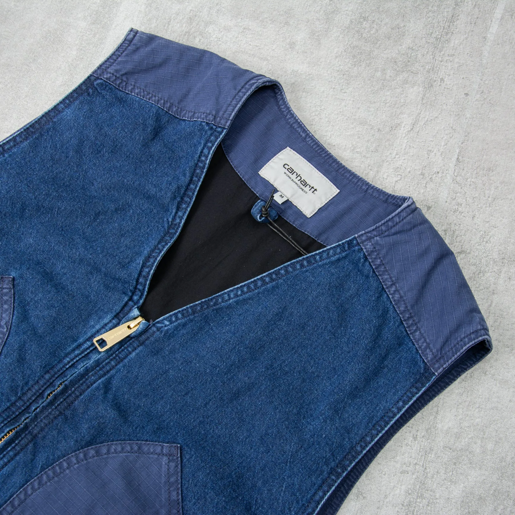 Carhartt WIP Alma Vest - Blue Stone Washed