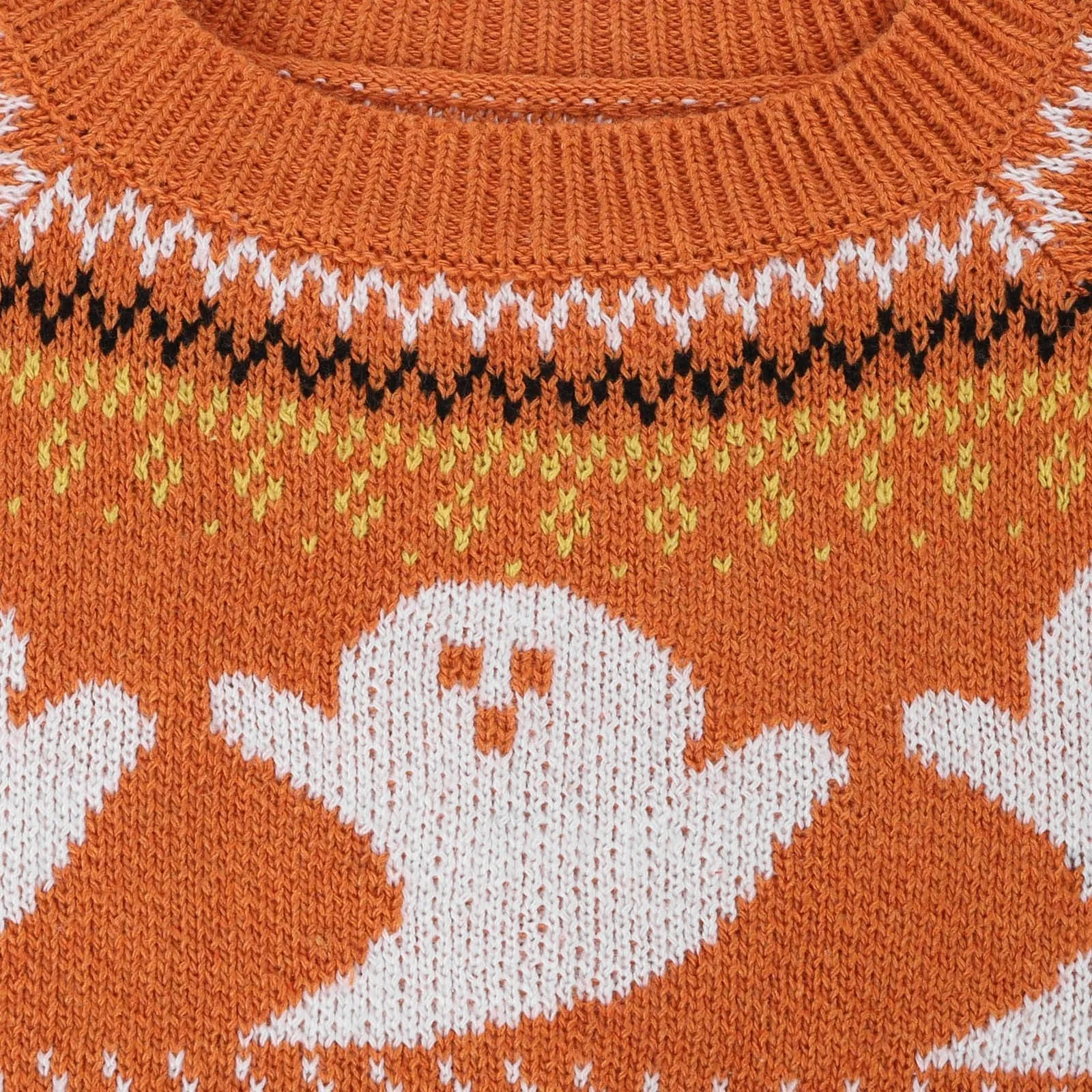 'Casper' Orange Alternative Ghost Sweater