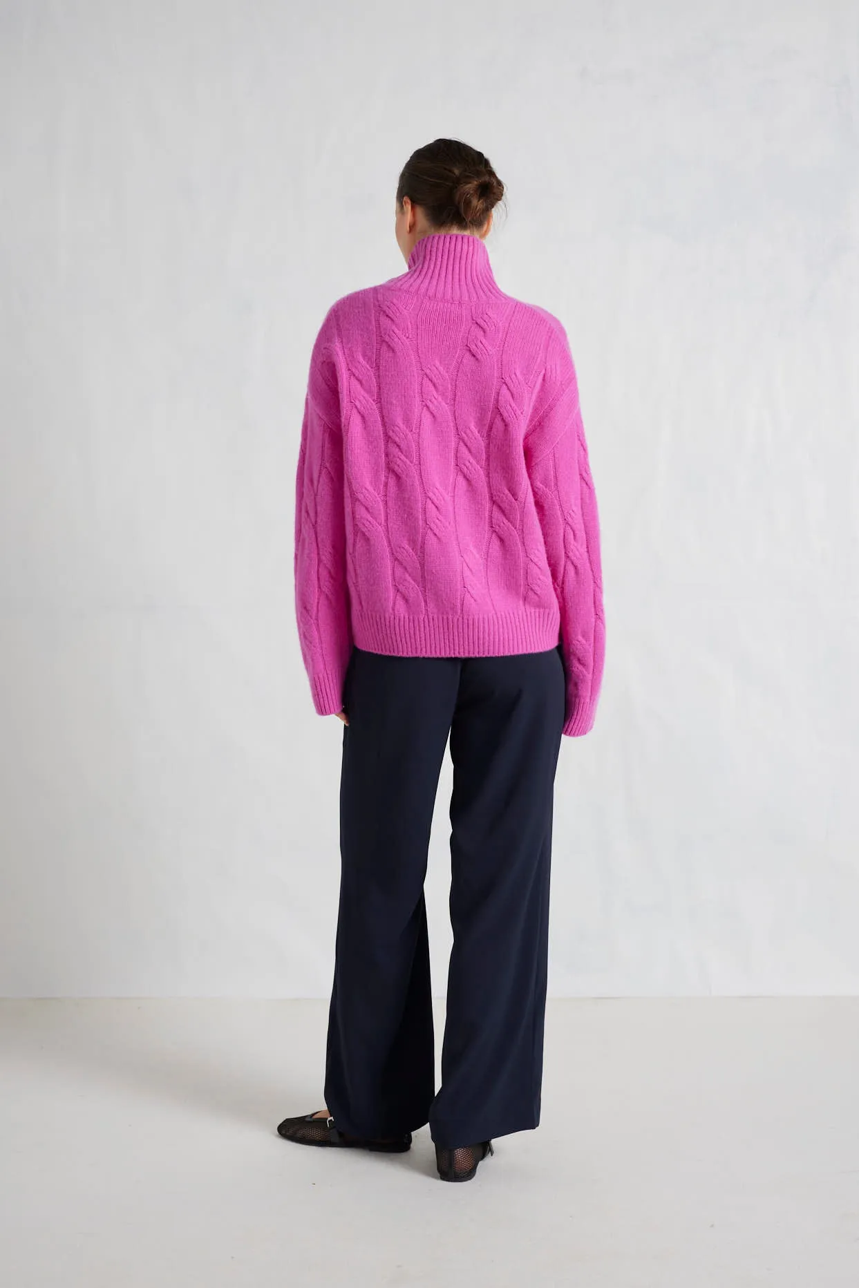 Cece Cashmere Sweater in Charm