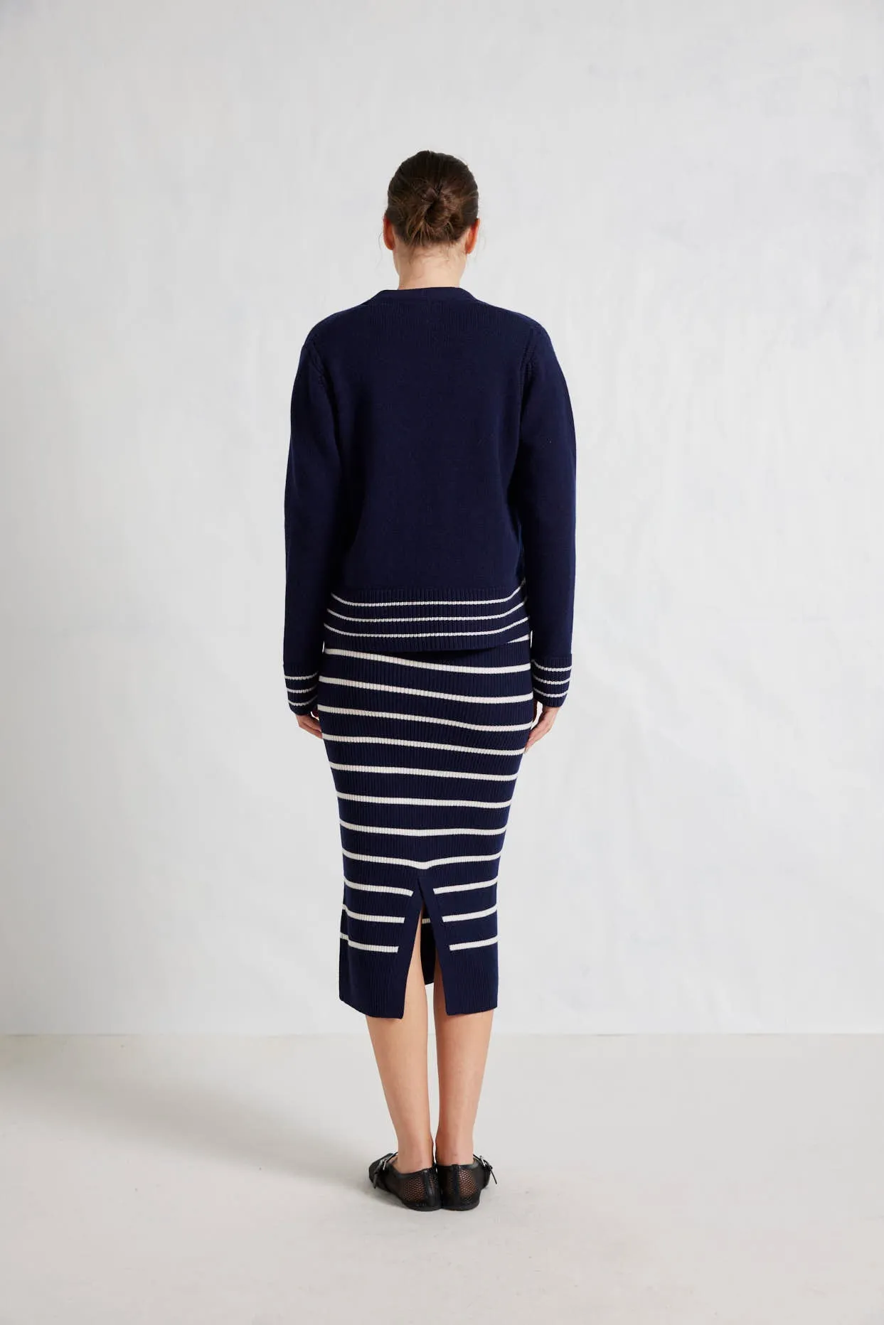 Charlotte Merino Cardi In Navy