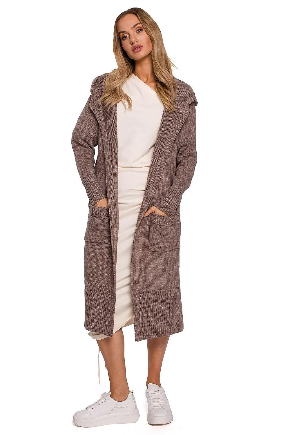 Chic Knit Hooded Cardigan