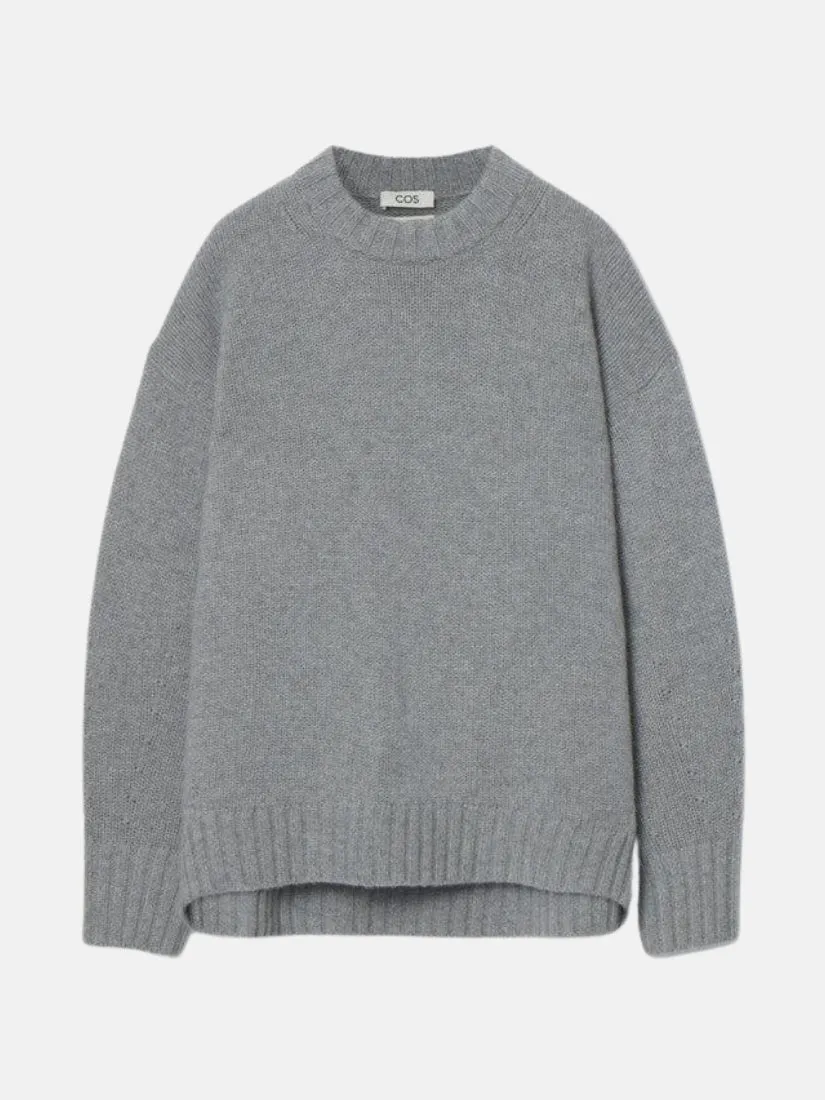 Chunky Pure Cashmere Crew-Neck Sweater