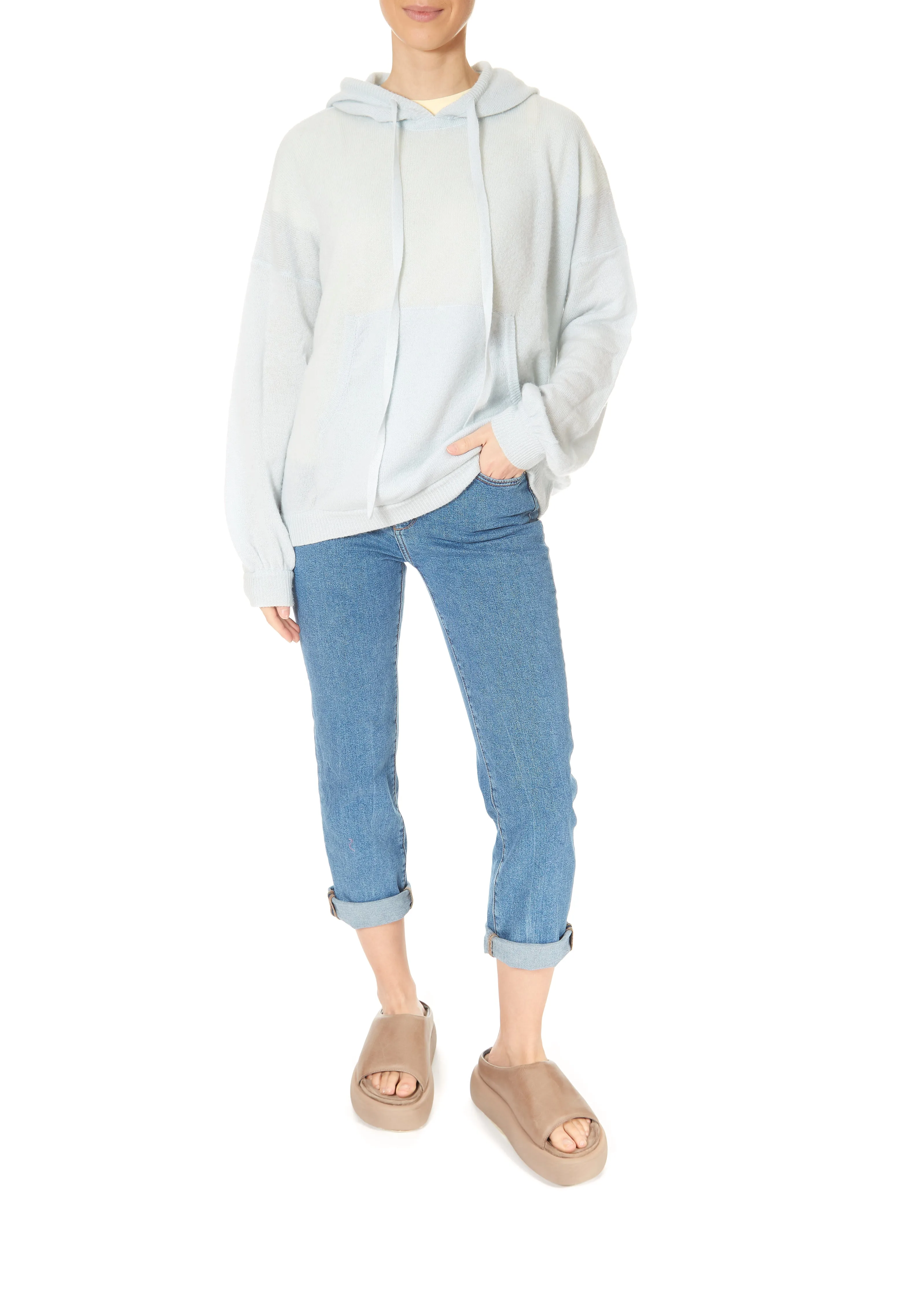 Cloud Blue Cashmere Hoodie