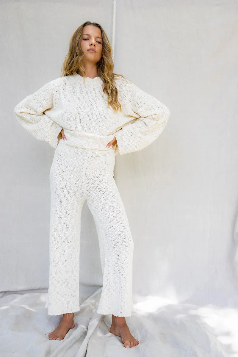 CLOUD KNIT PANT - OFF WHITE