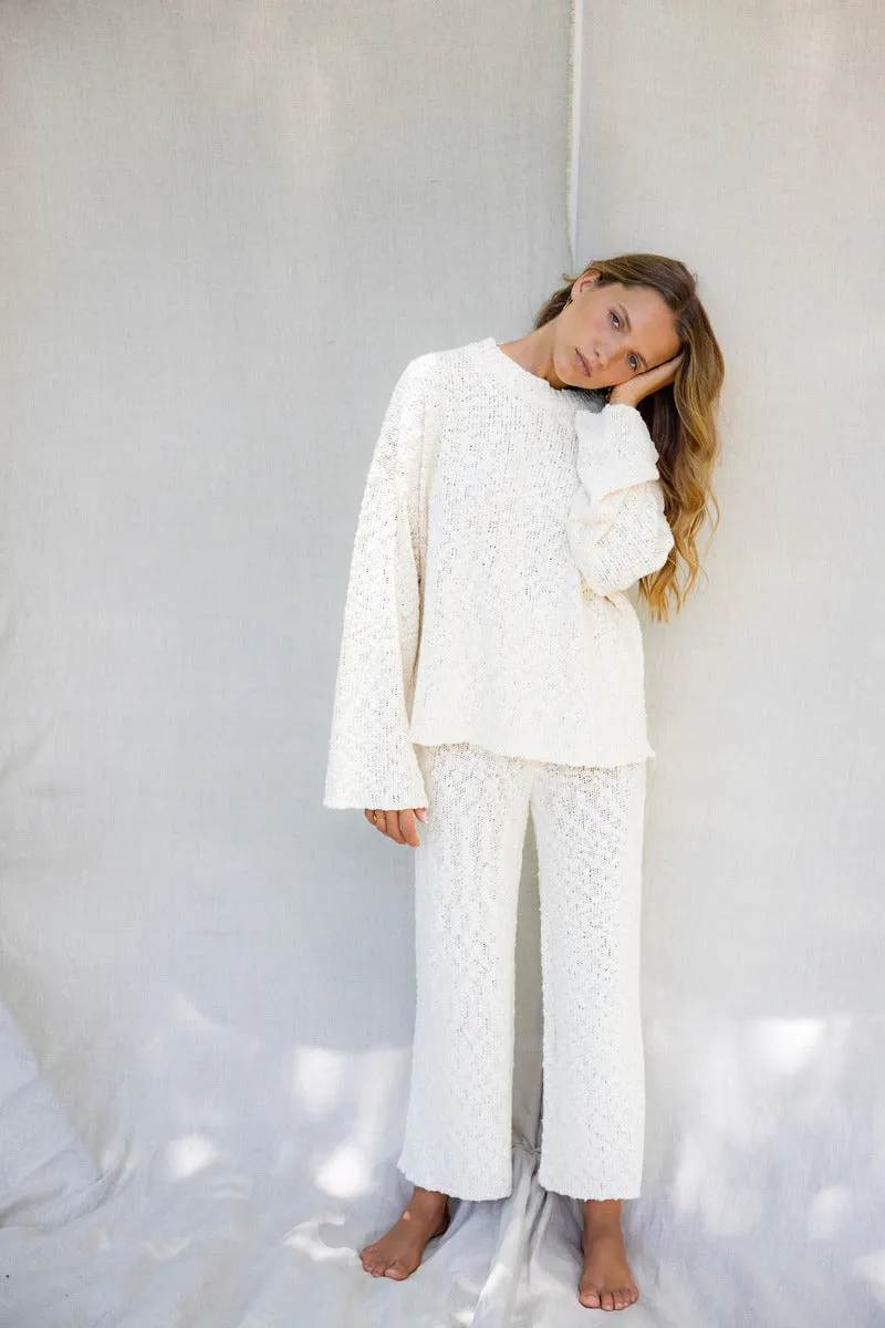 CLOUD KNIT PANT - OFF WHITE