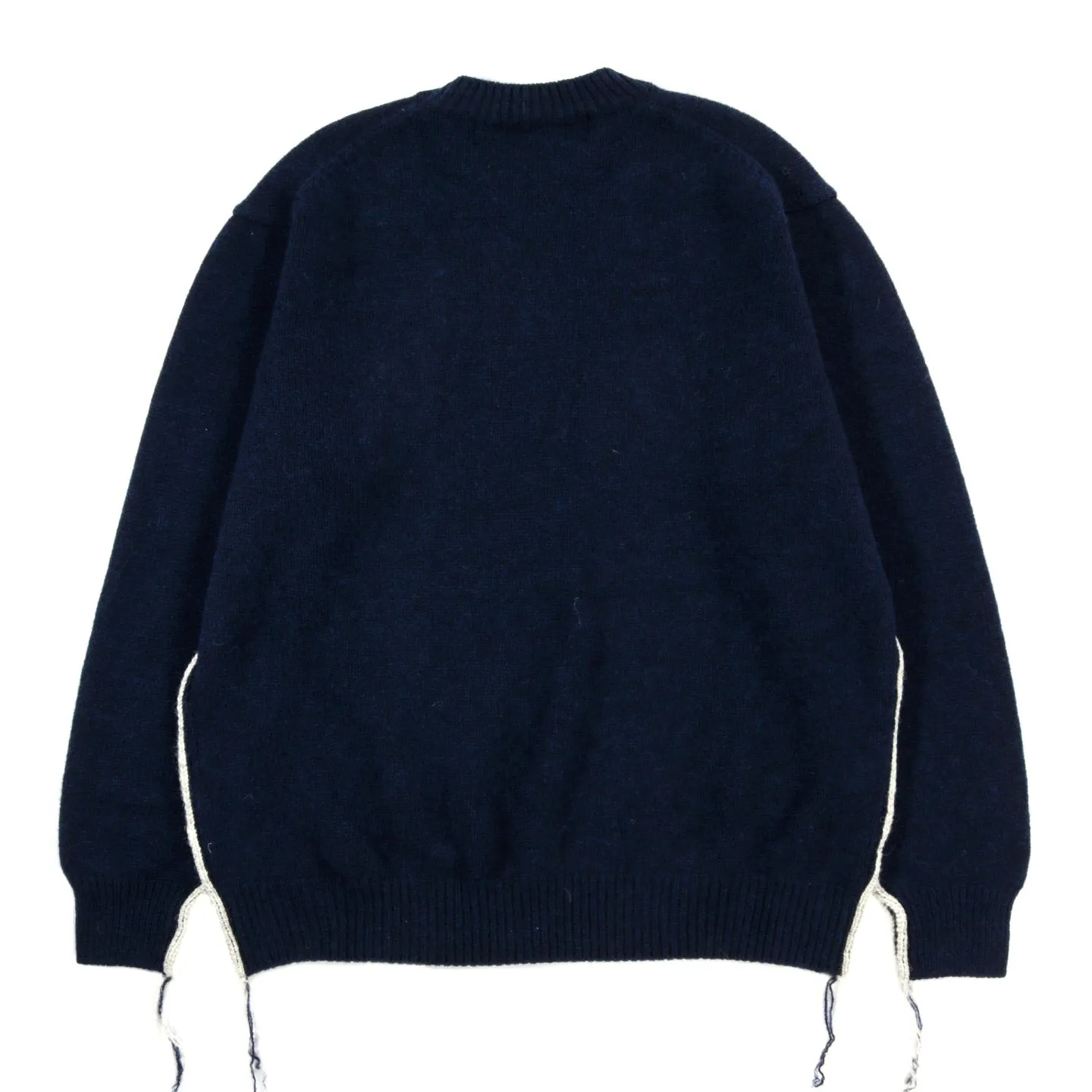 COMME DES GARCONS HOMME N007 WOOL SWEATER NAVY