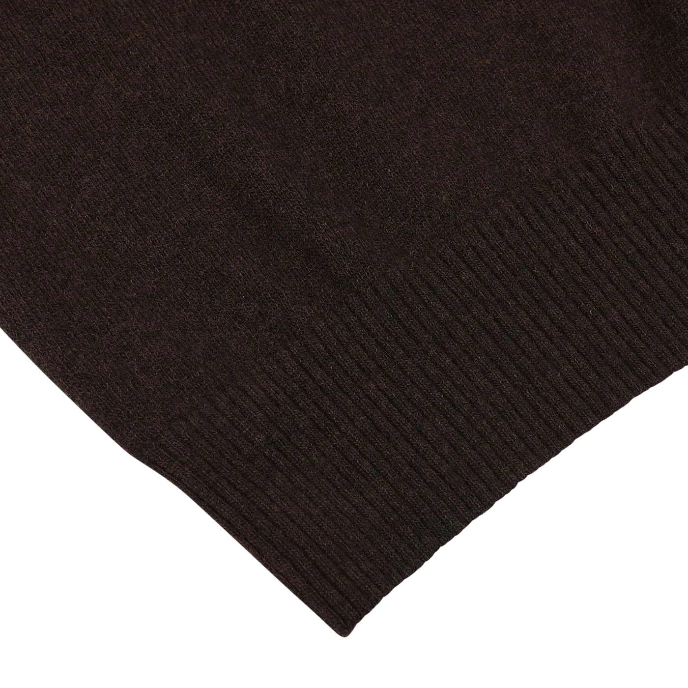 Dark Brown Wool Cashmere Crewneck