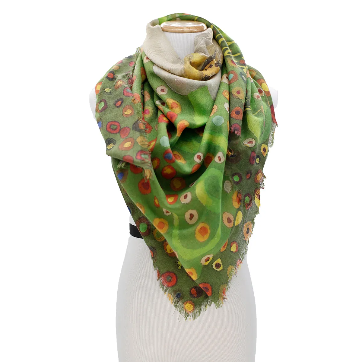 DO NOT VINE Silk Square Scarf Neckerchief Morning Glory