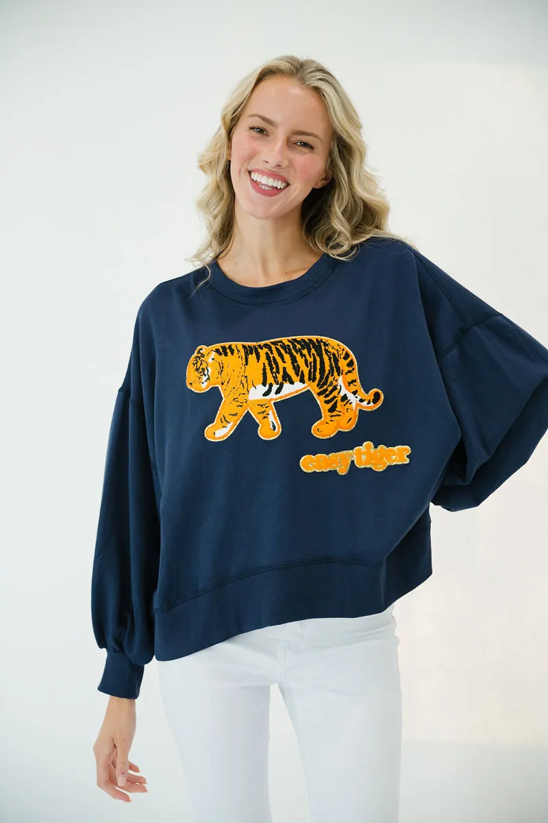 EASY TIGER NAVY PULLOVER