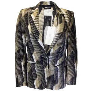 Forte Forte Black / Gold / Silver Metallic Sequined Jacket