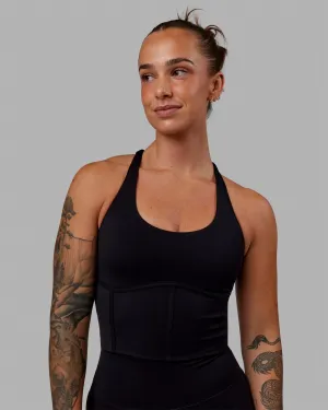 Fortitude Shelf Bra Tank - Black