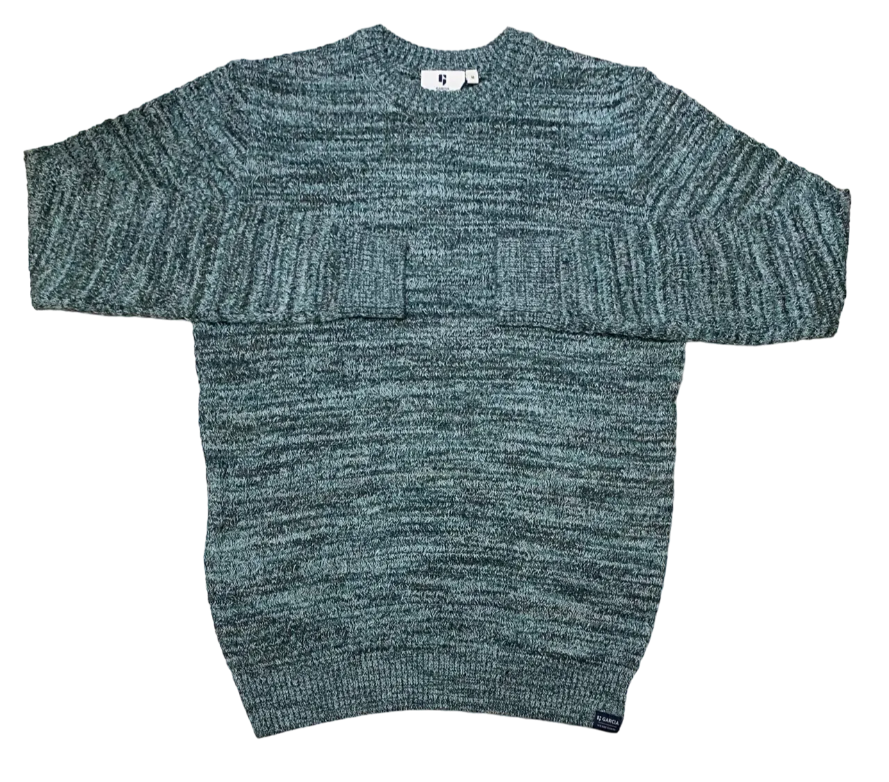 Garcia Crew Neck Sweater, Grey/Green