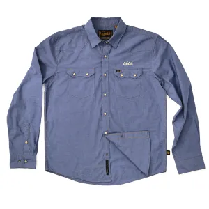 Howler Bros Crosscut Snapshirt - Blue Chambray