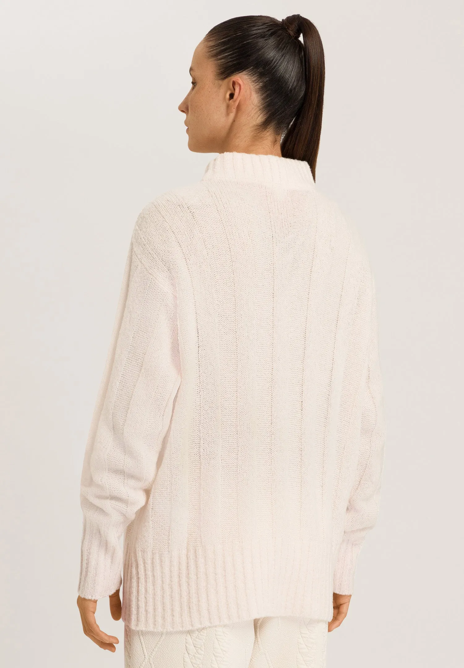 Knits Mockneck Wool Blend Pullover | Warm Sand 78781-1265