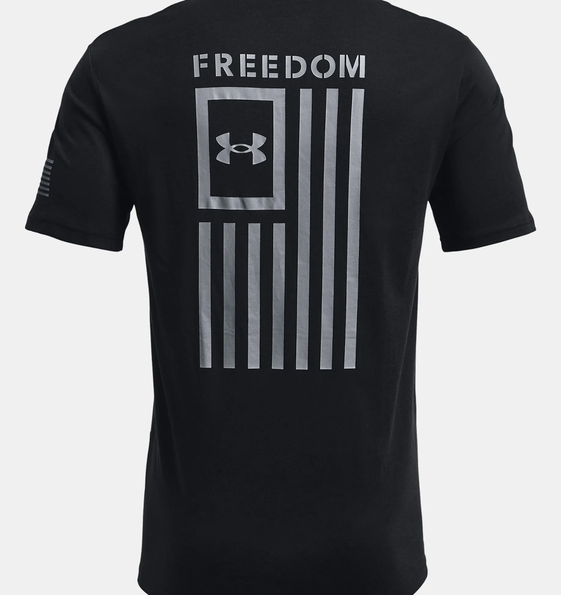 Men's Freedom Flag T-Shirt - Black/Steel