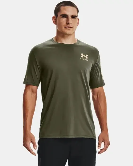 Men's Freedom Flag T-Shirt - OD Green/Desert Sand