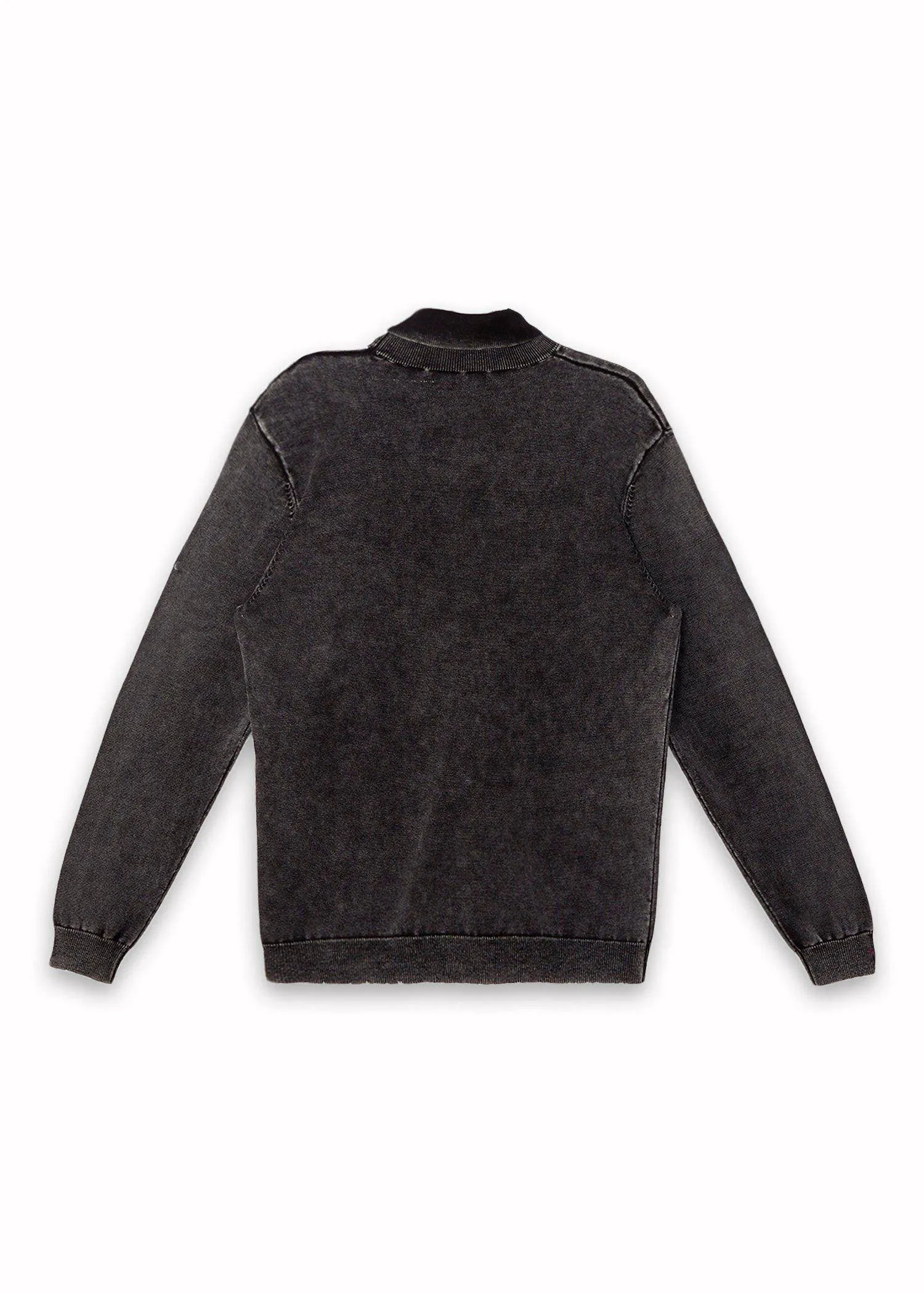 Men's Scorpion Turtle Neck Sweater in Black