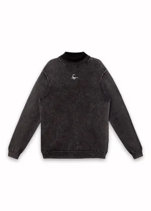 Men's Scorpion Turtle Neck Sweater in Black