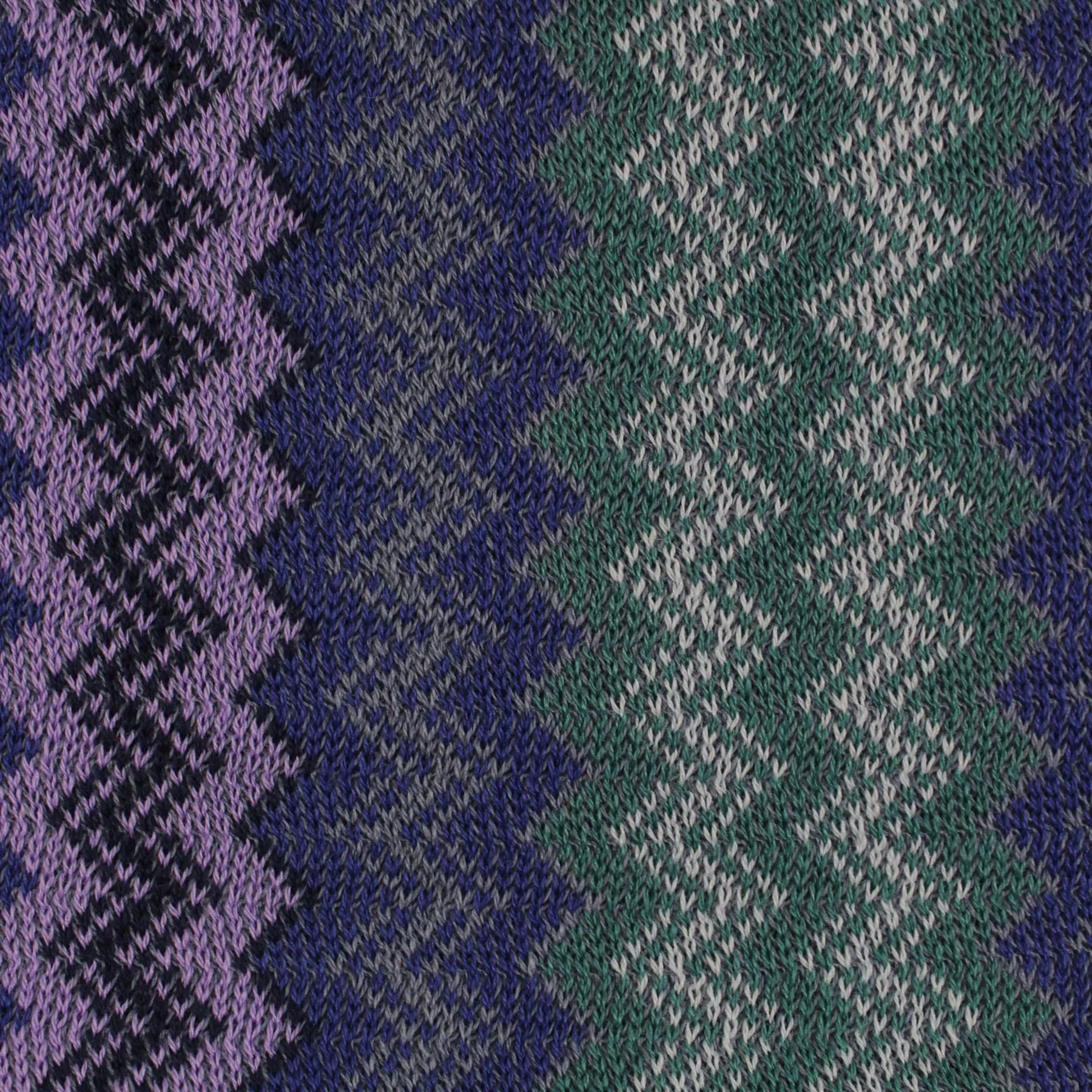 Missoni Scarf Lilac Purple Sage Green Herringbone Design - Designer Shawl SALE