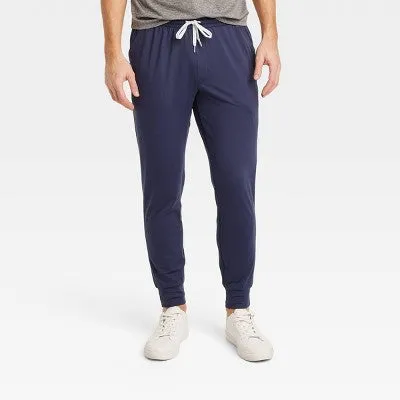 New - Men's Soft Stretch Joggers - All In Motion Starless Night Blue M