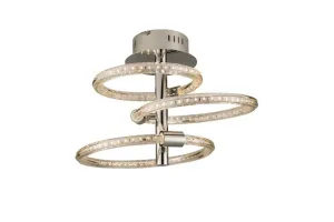 Nolte 18 Watt Warm White (3000K) LED Chrome Ceiling Light