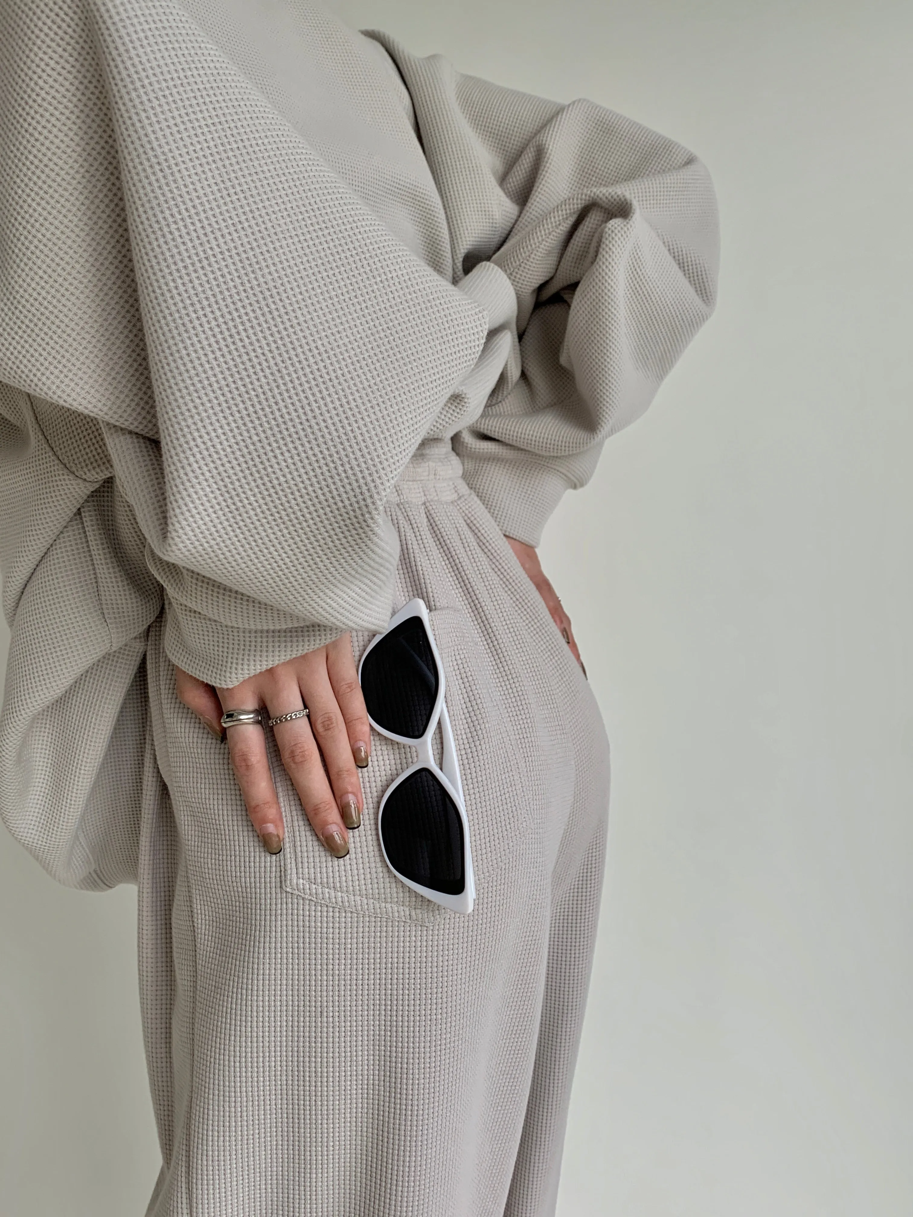 Oversize Sweatshirt and Pants - Khaki