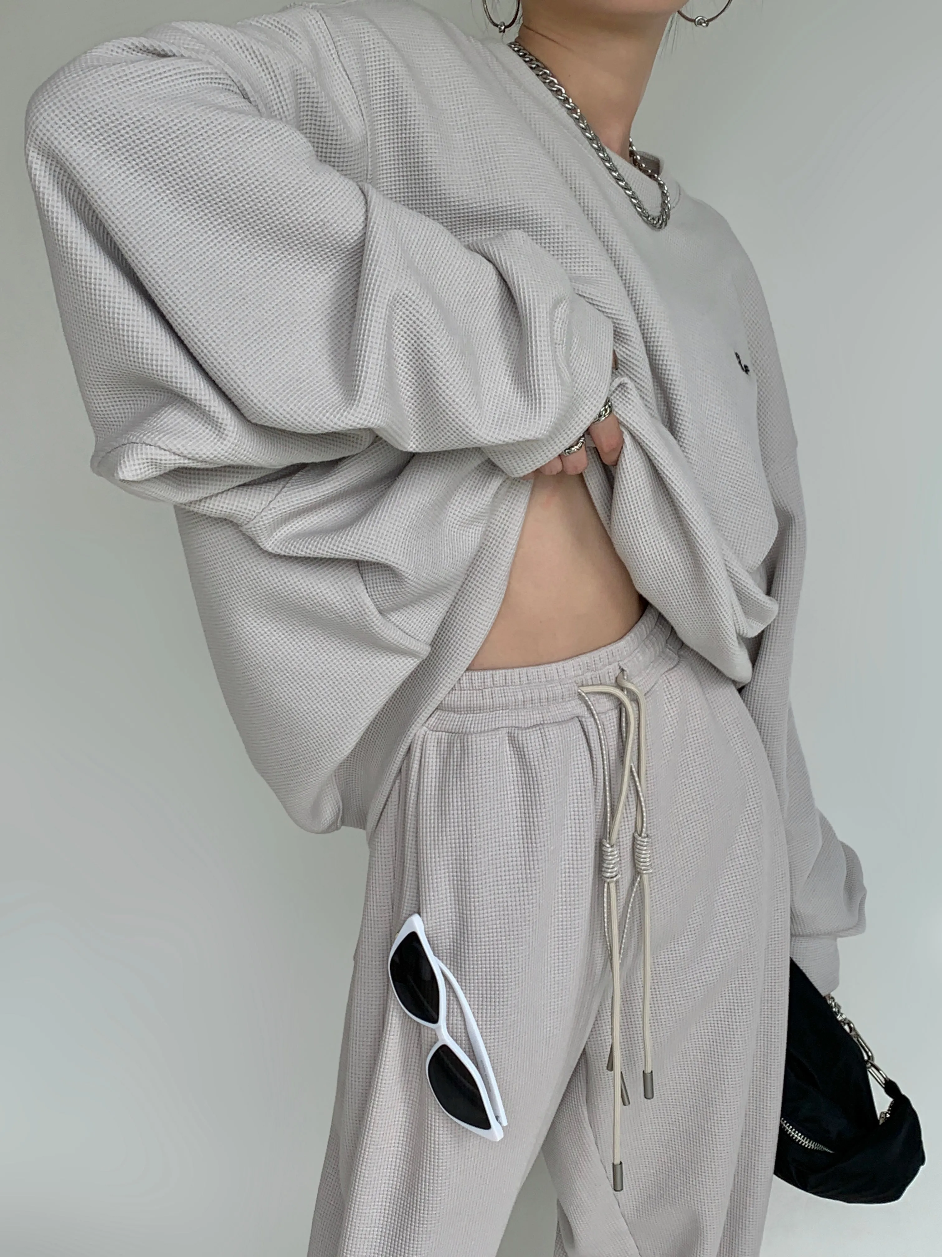 Oversize Sweatshirt and Pants - Khaki