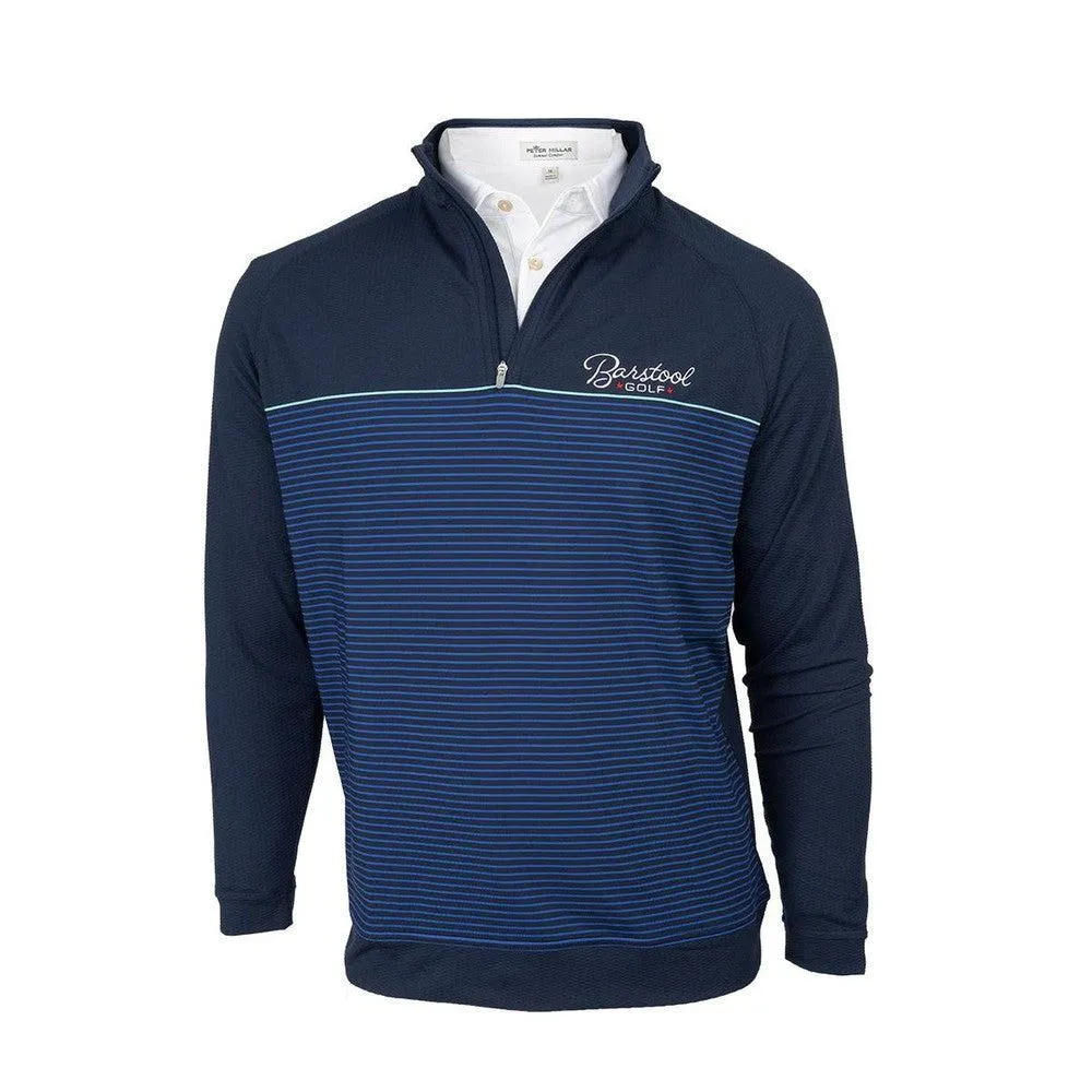 Peter Millar x Barstool Golf Perth Engineered Stripe Performance Quarter-Zip