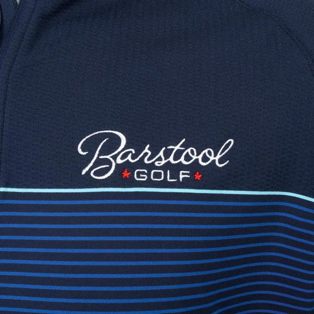 Peter Millar x Barstool Golf Perth Engineered Stripe Performance Quarter-Zip