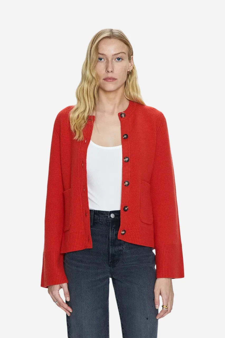 Pistola Dani Cardigan in Rouge