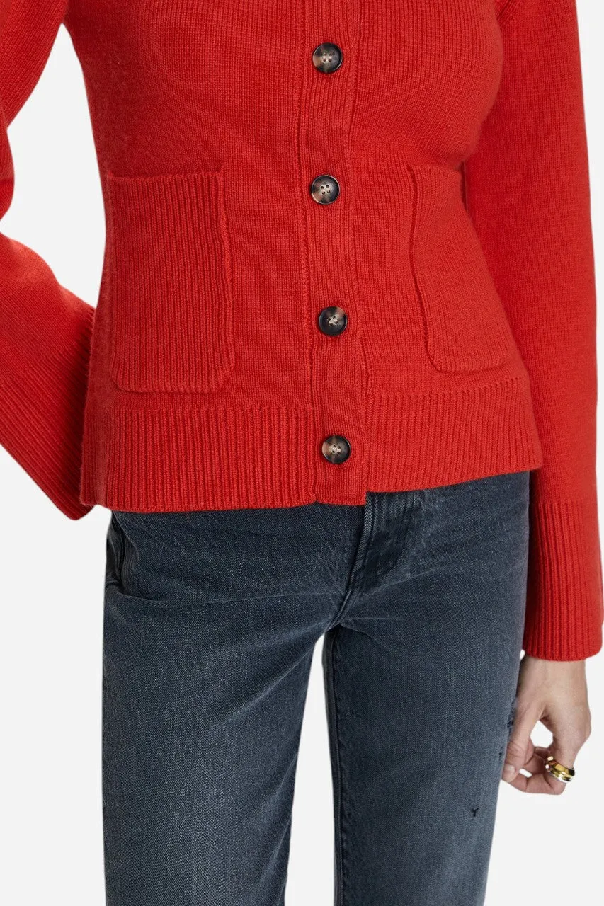 Pistola Dani Cardigan in Rouge