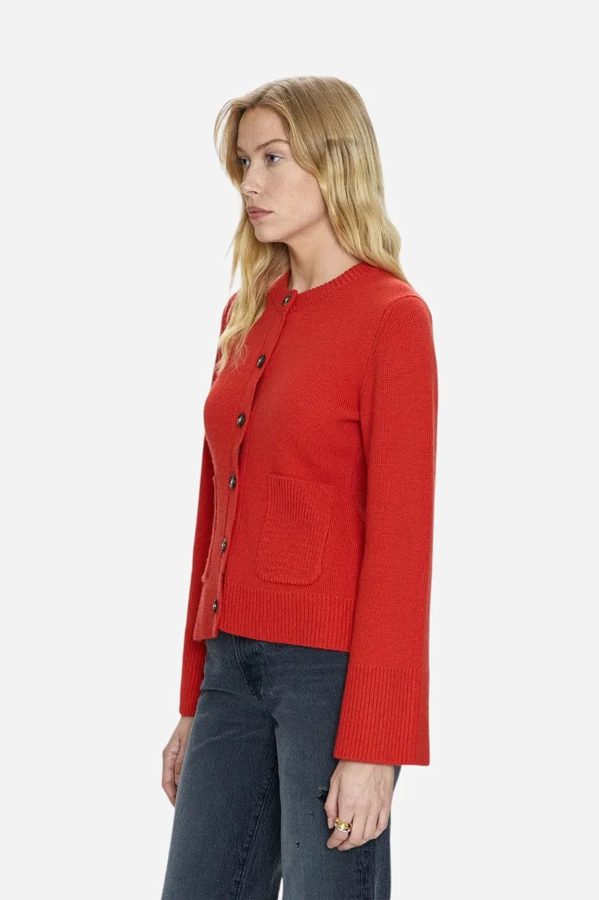 Pistola Dani Cardigan in Rouge