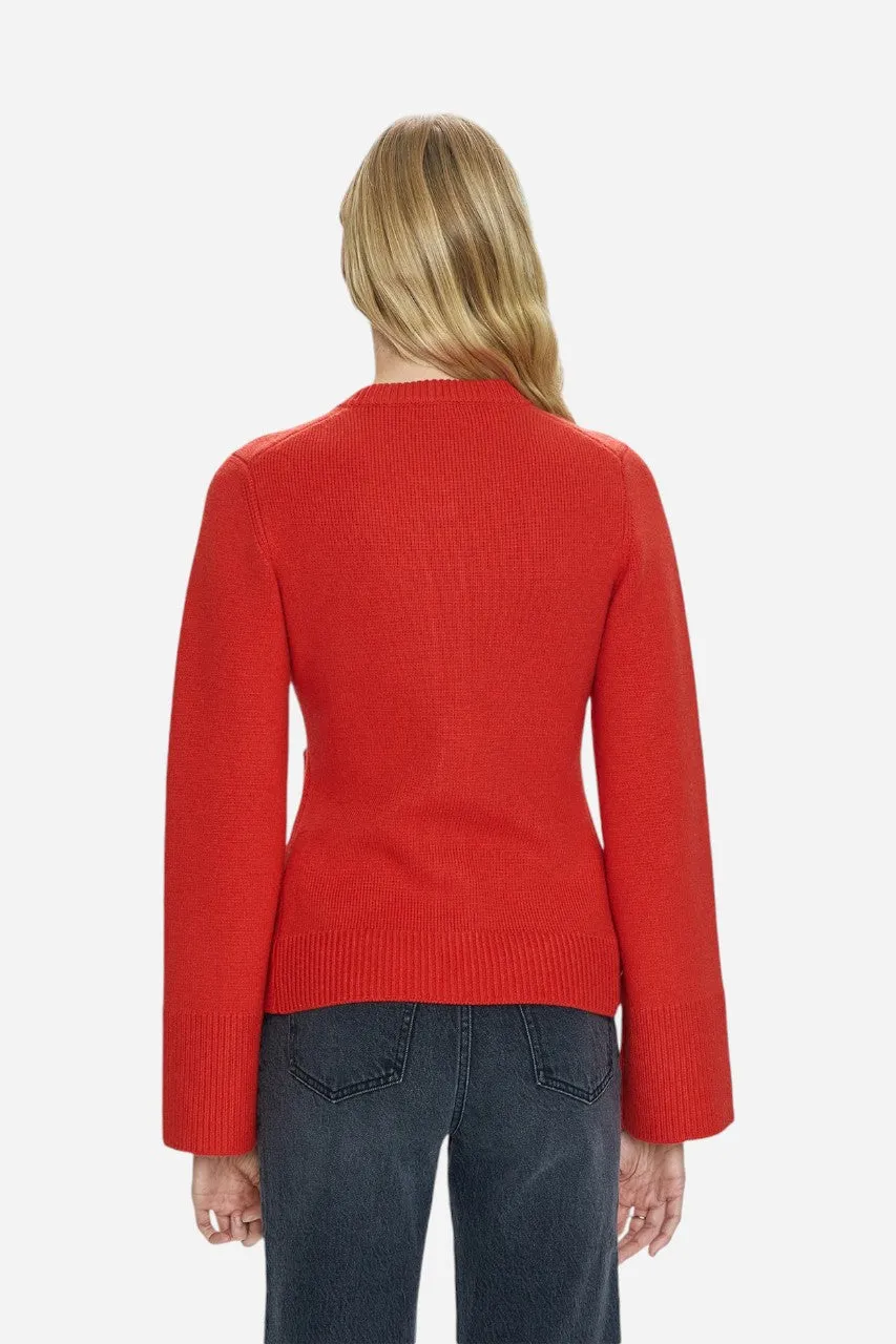 Pistola Dani Cardigan in Rouge