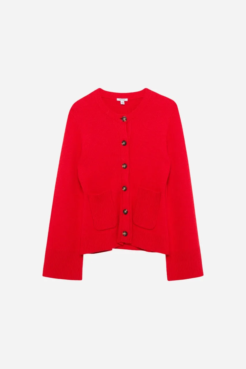 Pistola Dani Cardigan in Rouge