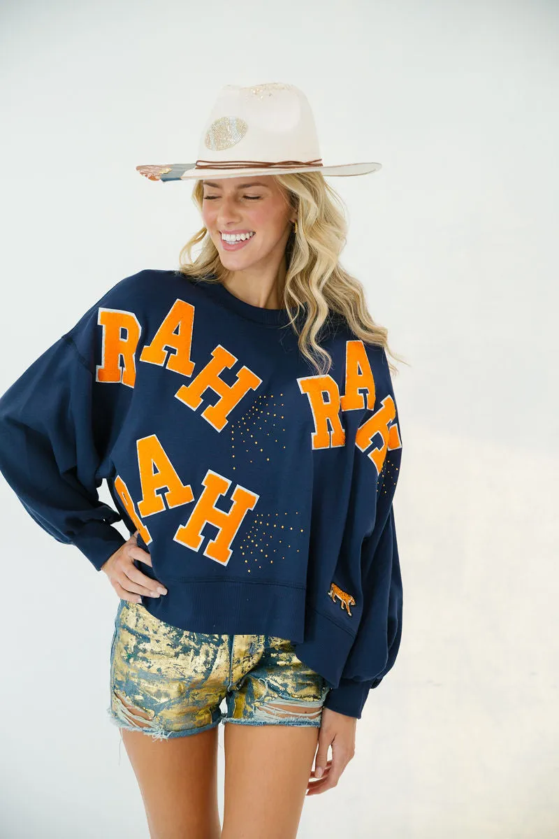 RAH RAH NAVY PULLOVER