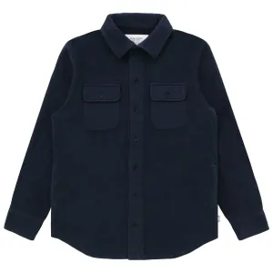 Reverse Fleece Overshirt Navy - Unisex