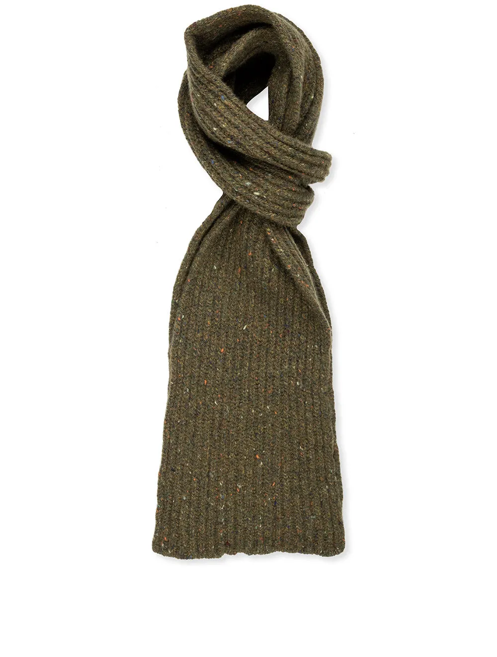 Rib Scarf Donegal Green