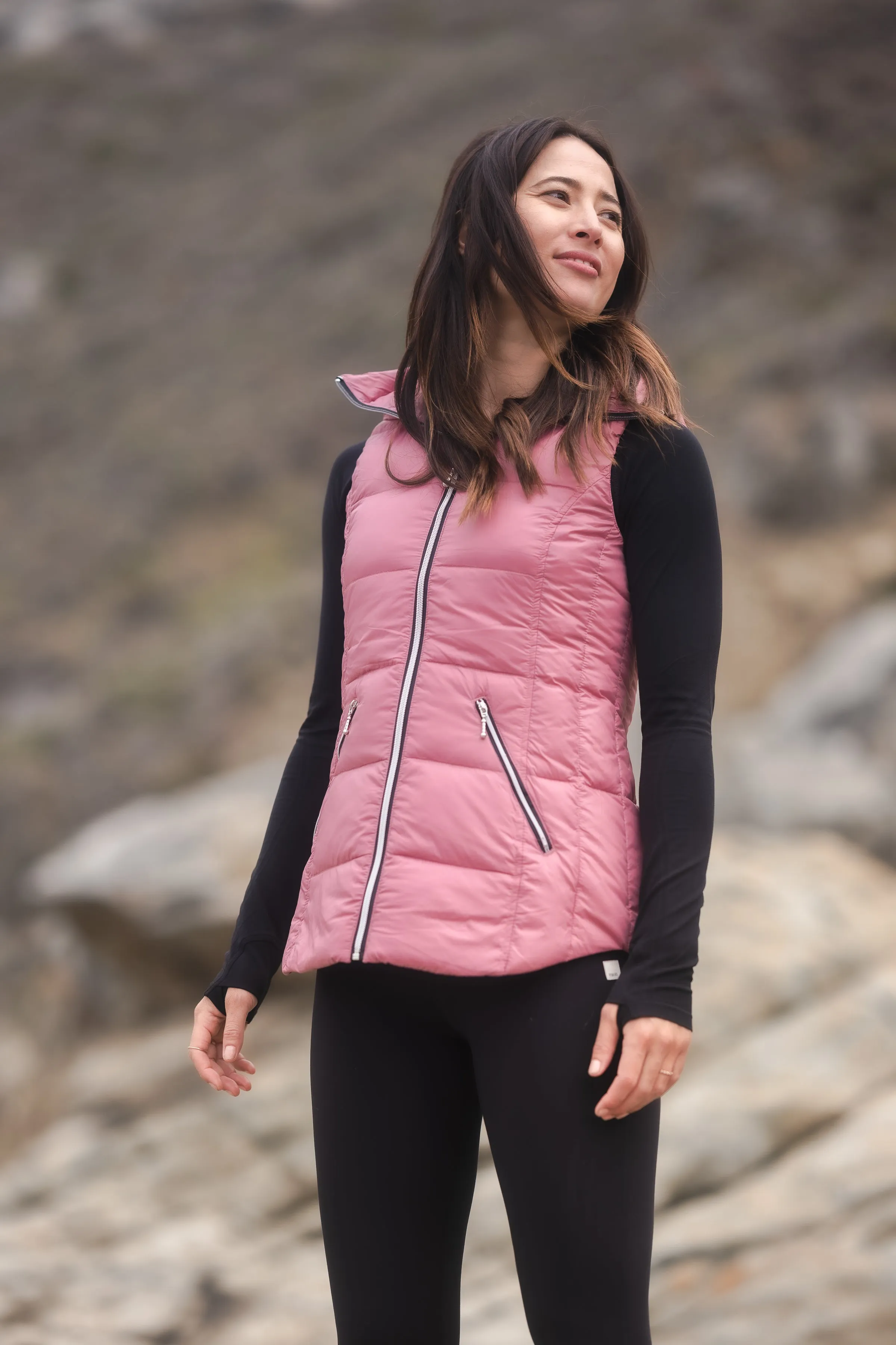 Short Hooded Quilted Vest