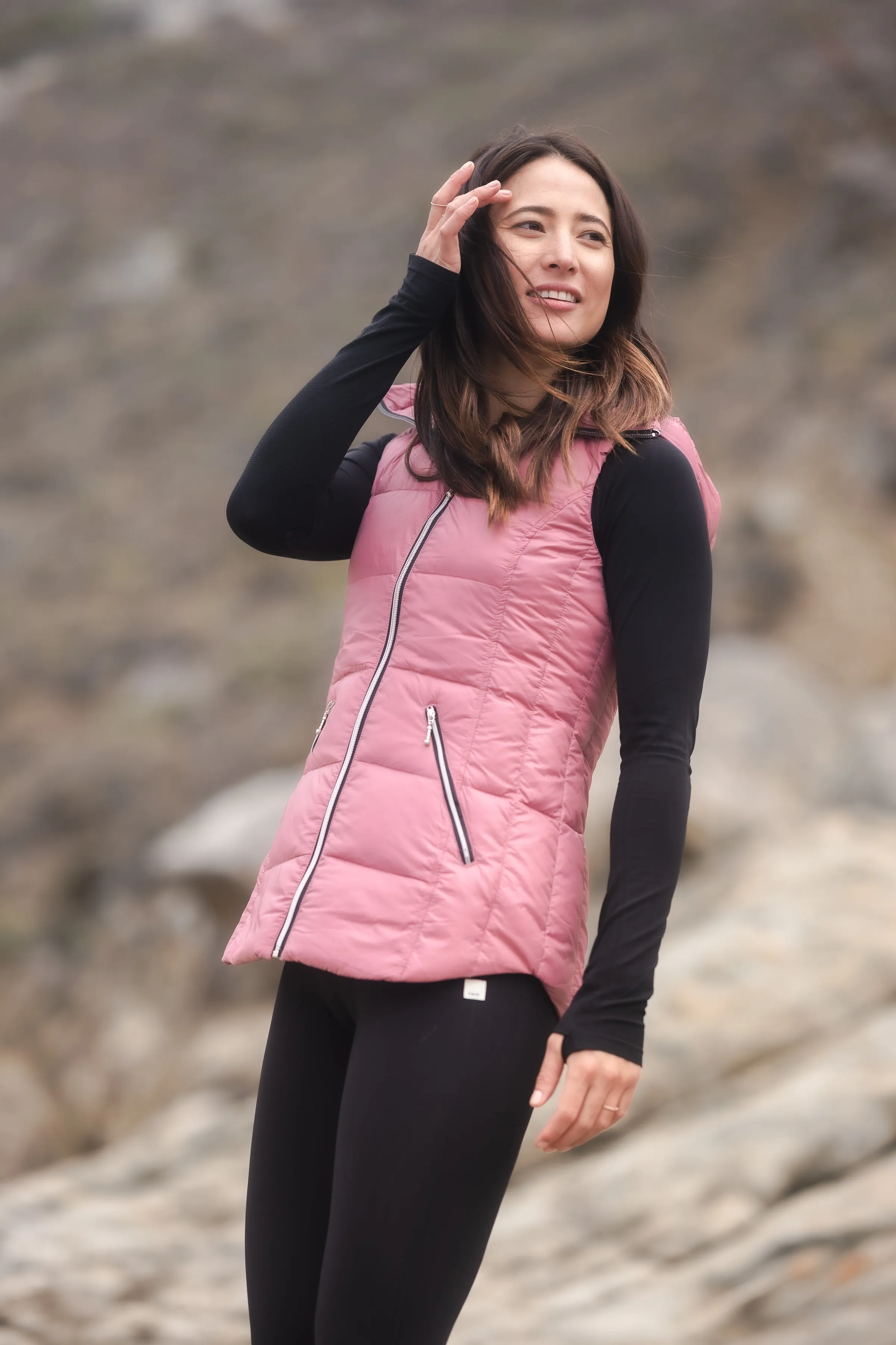 Short Hooded Quilted Vest