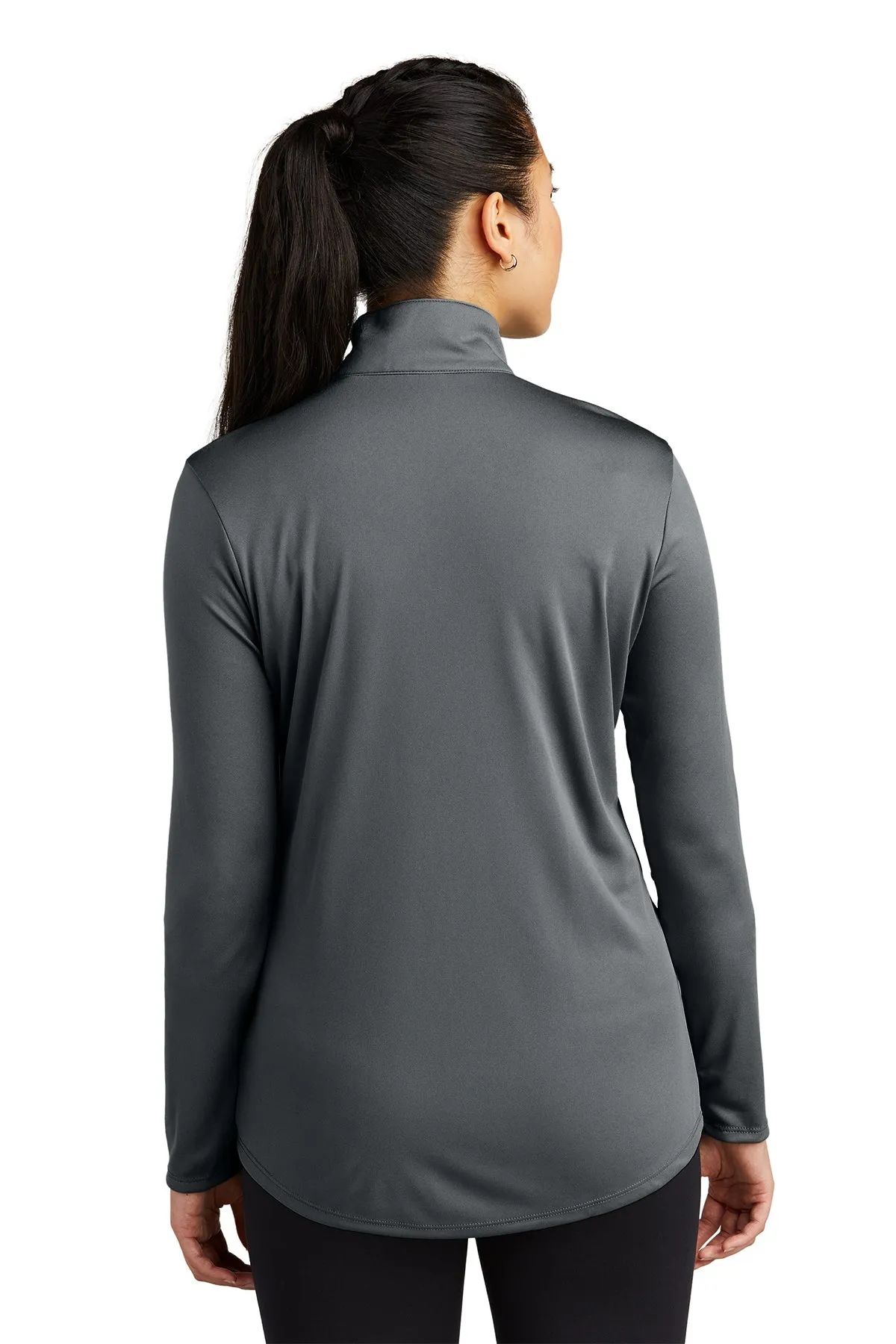 Sport-Tek Ladies PosiCharge Competitor Customized 1/4-Zip Pullovers, Iron Grey