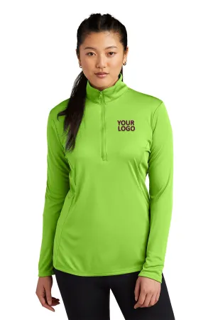 Sport-Tek Ladies PosiCharge Competitor Customized 1/4-Zip Pullovers, Lime Shock