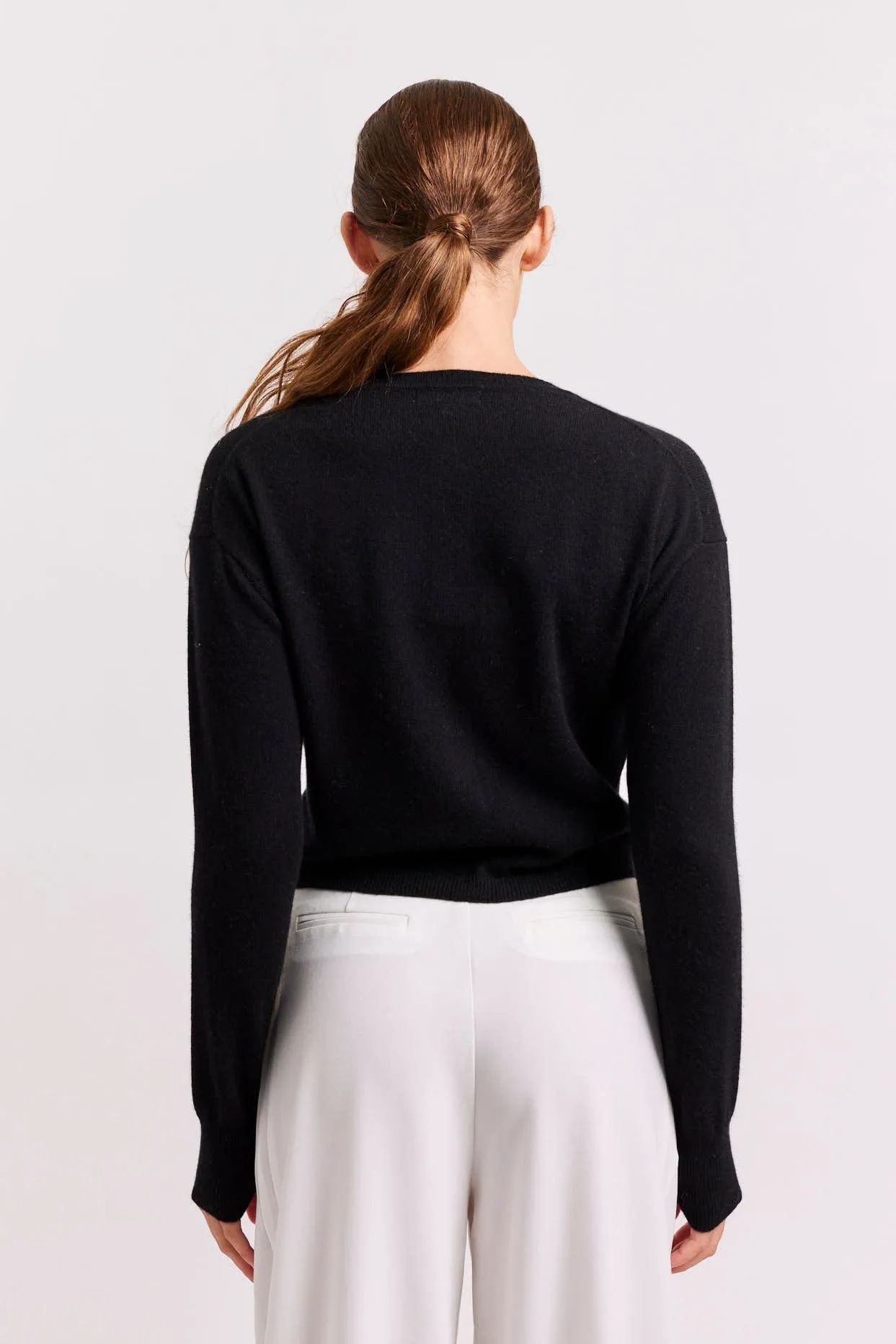 Sydney Cashmere Cardi in Black