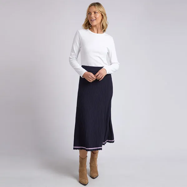 Tammy Knit Skirt - Dark Sapphire