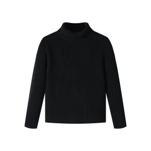 TURTLENECK SWEATER-BLACK