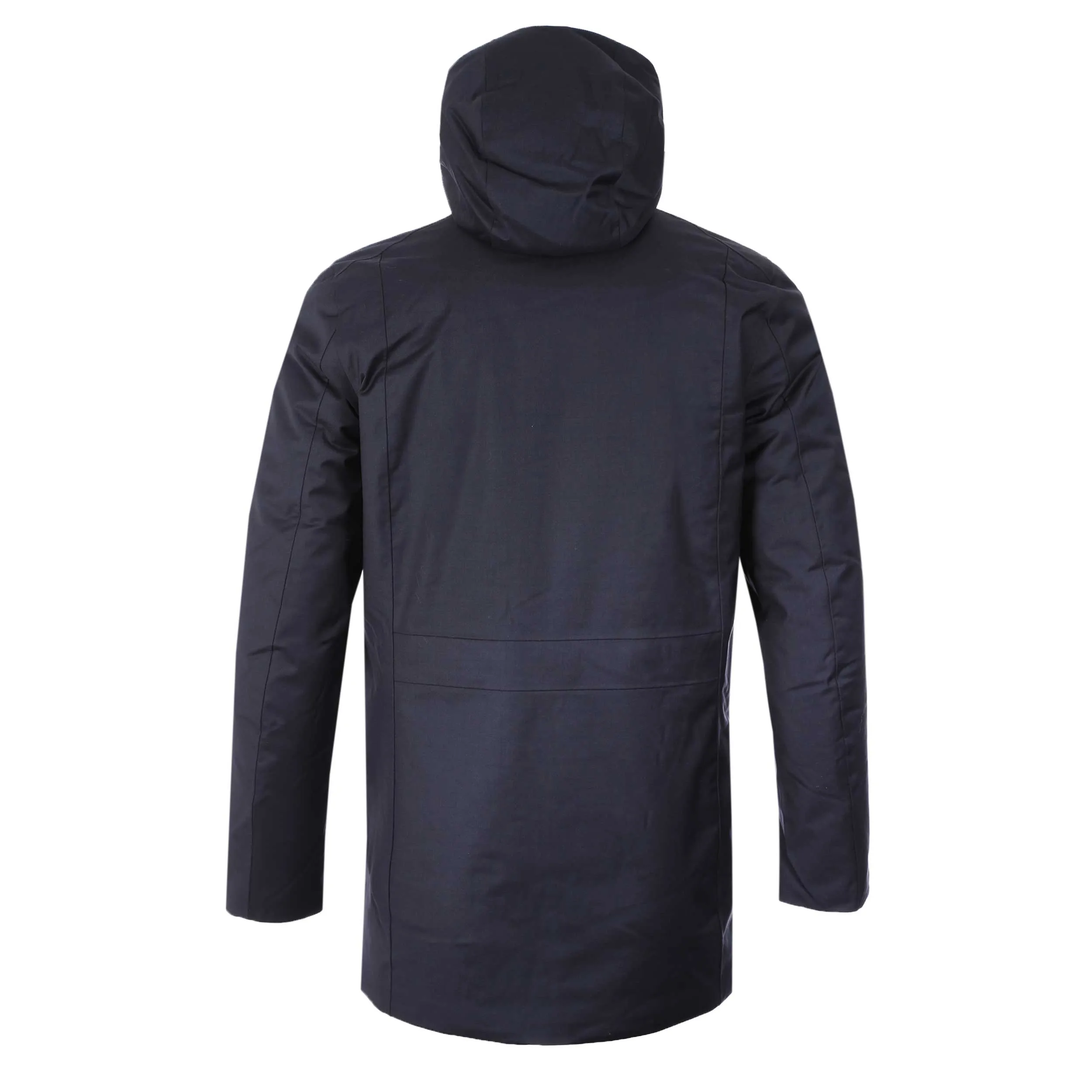 UBR Regulator Parka Savile Coat in Dark Navy Wool