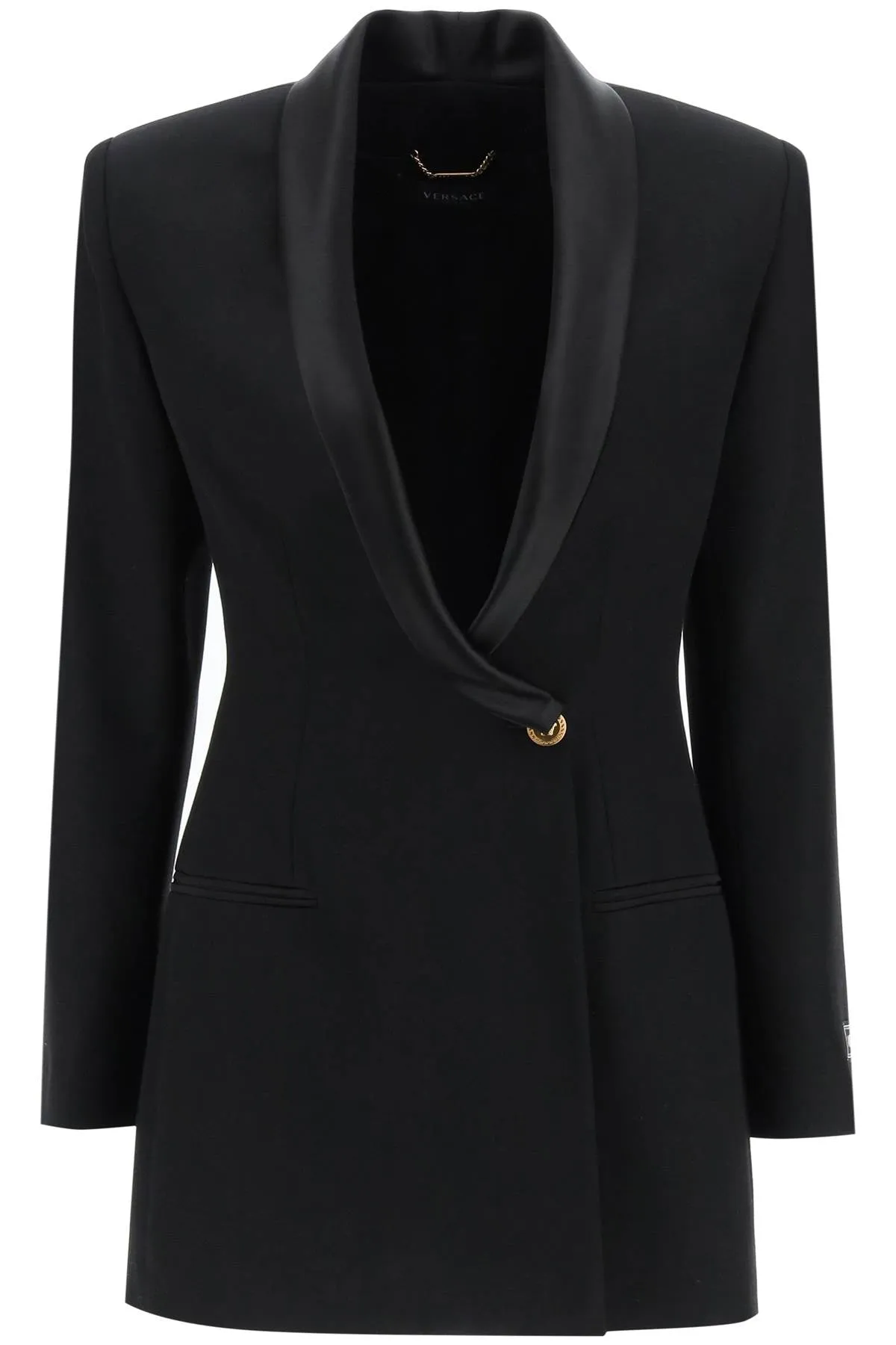 Versace single-breasted wool blazer